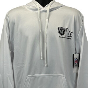 Las Vegas Raiders M Resort Hoodie Hooded Sweatshirt HQ Hotel White XL X-Large